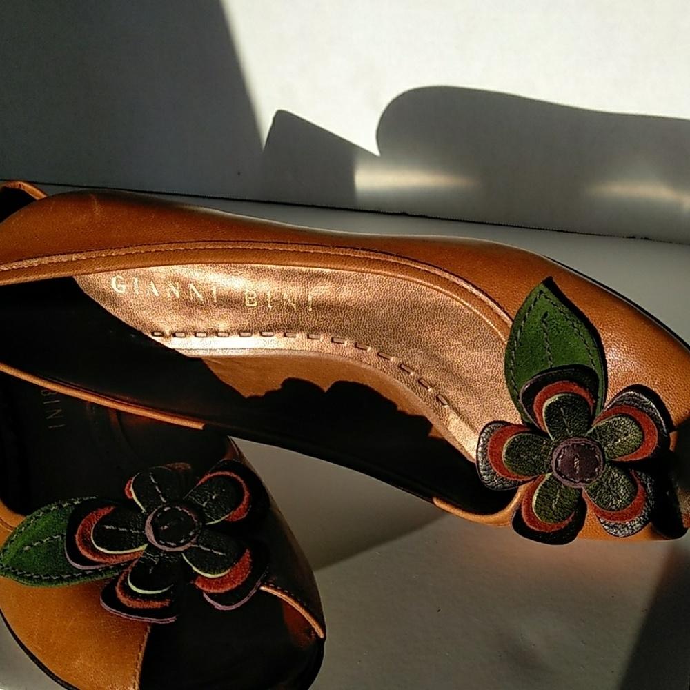 Gianni Bini Cognac LeatherFlats